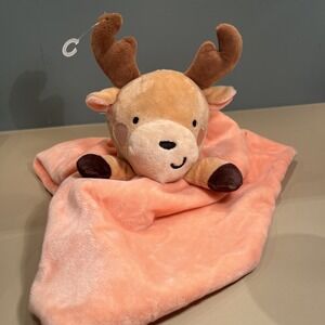 Little Holly Reindeer Snuggle Blanket Infant Toddler Security Blanket Toy